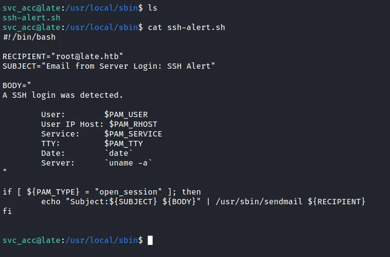 contents in ssh-alert.sh file